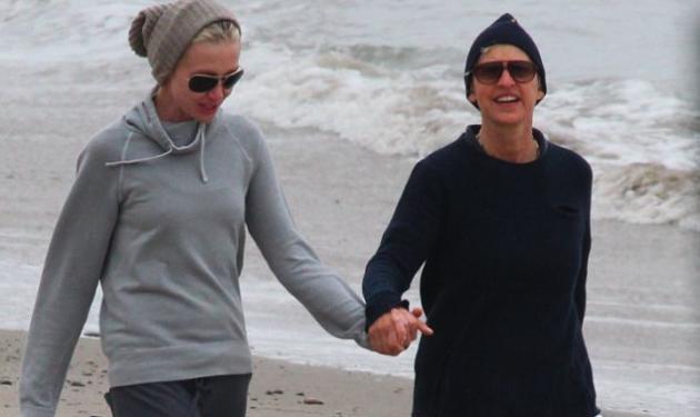 Ellen DeGeneres: Ρομαντική βόλτα στην παραλία με την γυναίκα της!