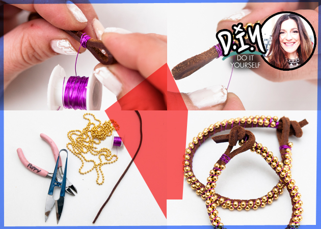 DIY:H Πόπη Αναστούλη σου δείχνει πως να φτιάξεις ένα δερμάτινο bracelet!