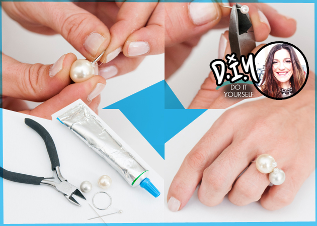 DIY: H Πόπη Αναστούλη σου δείχνει πως να φτιάξεις μόνη σου ένα chic δαχτυλίδι με πέρλες!