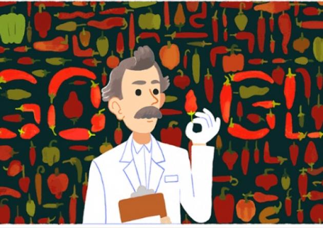 Wilbur Scoville: Η Google αφιερώνει το doodle της στα 151 χρόνια από την γέννηση του!