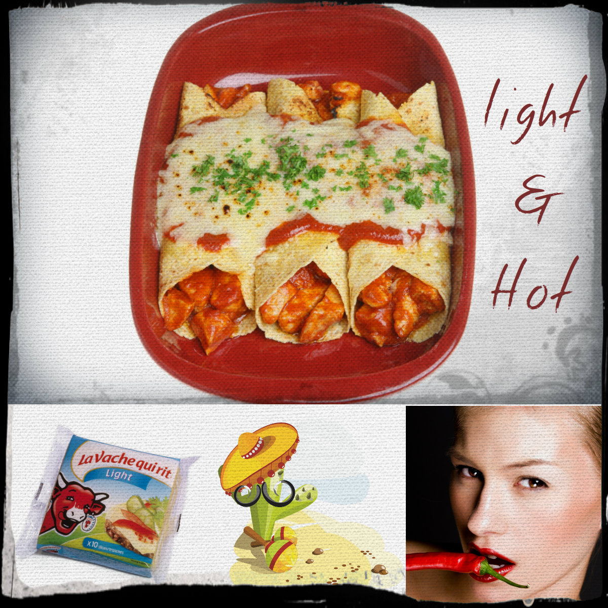 Chicken Enchiladas με La Vache qui Rit® Light