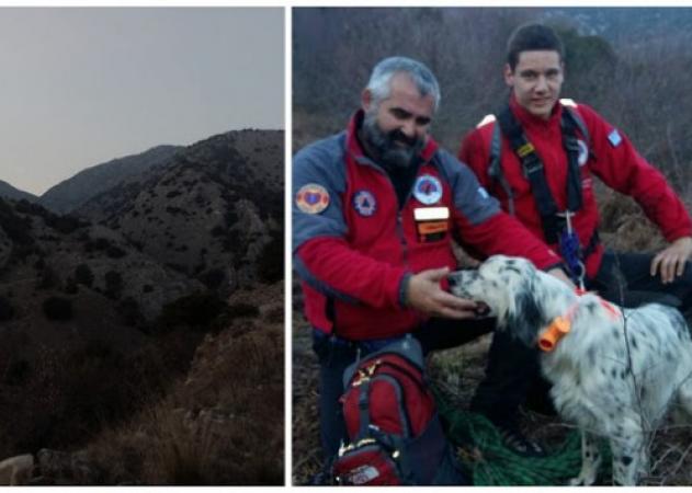 Έσωσε σκυλάκι που έπεσε σε χαράδρα η Ελληνική Ομάδα Διάσωσης και… βραβεύτηκε