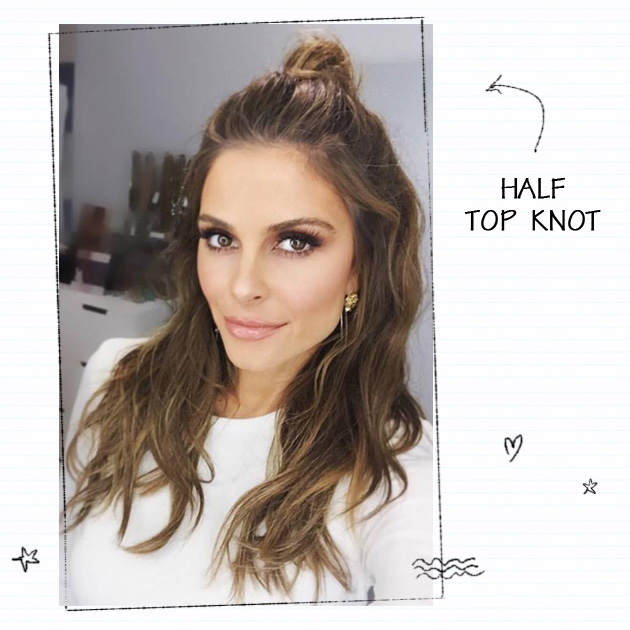 2 | Κάνε half top knot