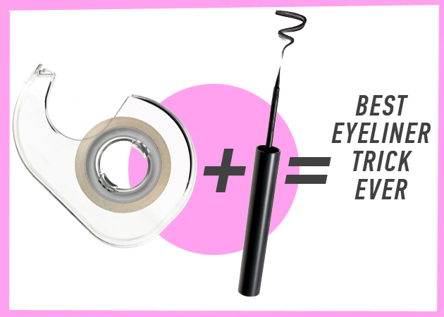 Ξέρεις το trick με το σελοτέιπ για να απλώνεις τέλεια το eyeliner;