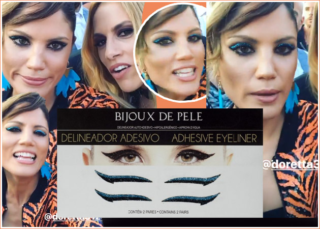 Πού θα βρεις το μπλε, glittery eyeliner της Μαίρης Συνατσάκη!