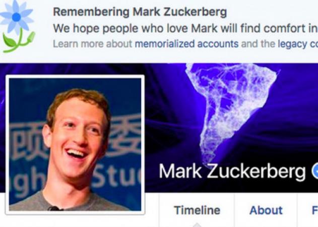 Το Facebook “πέθανε” τον Mark Zuckerberg!