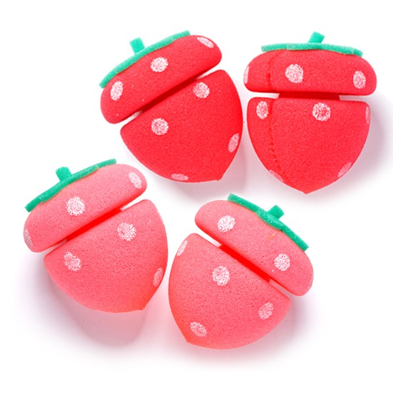 9 | Etude House My Beauty Tool Strawberry Sponge Hair Curlers