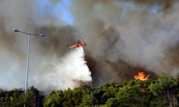 Μέσα στον οικισμό του Άνω Πιτροφού η μεγάλη φωτιά της Άνδρου! Φτάνουν συνεχώς πυροσβέστες για βοήθεια