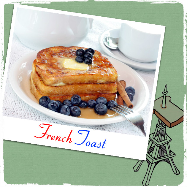 French Toast με μύρτιλλα