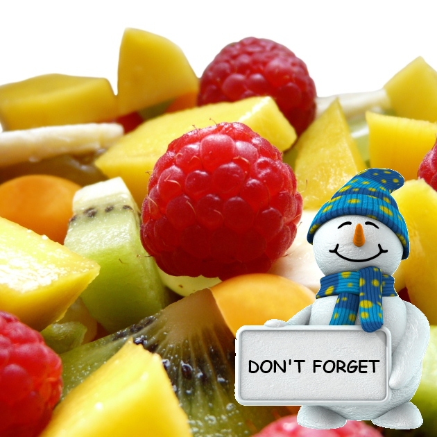 Xmas Fit Tips! 4 Ημέρες για τα Χριστούγεννα… Mην ξεχνάς τα φρούτα στις γιορτές