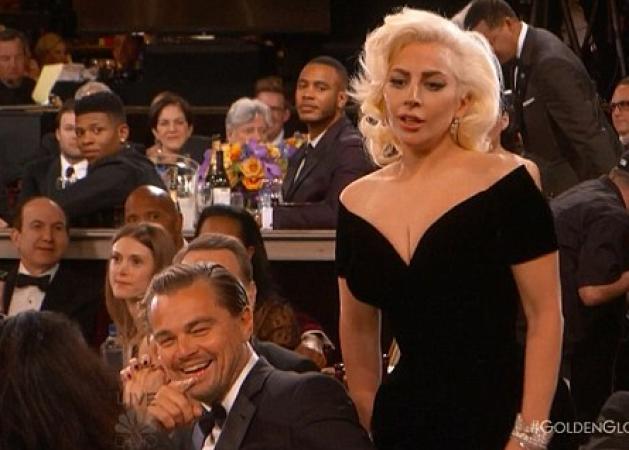 Χαμός με την απίστευτη αντίδραση του DiCaprio για την σπρωξιά της Lady Gaga! Φωτό και βίντεο