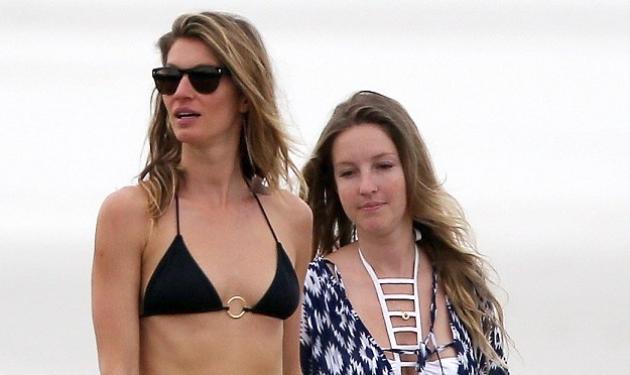 Gisele Bundchen: Στην παραλία με την δίδυμη αδερφή της που δεν της μοιάζει καθόλου!