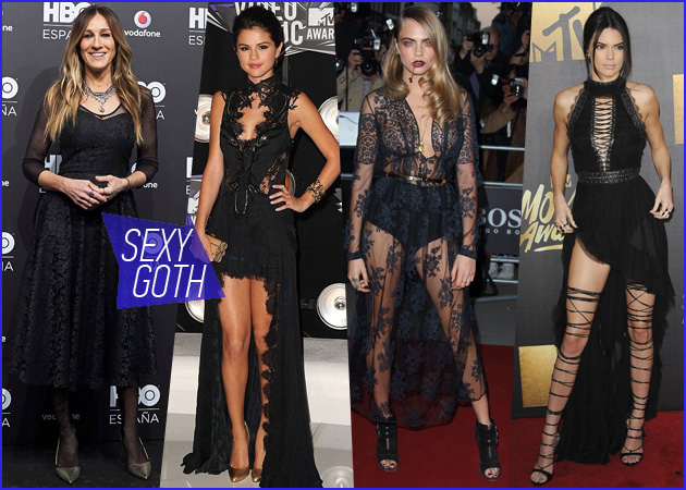 Οι celebrities ψηφίζουν sexy goth looks! Πάρε ιδέες για party σύνολα