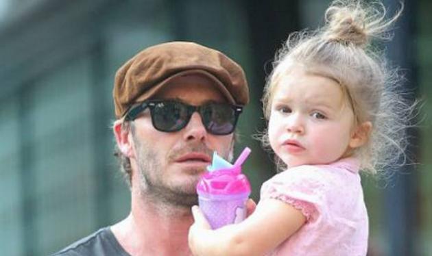 David Beckham: Η Harper έκανε… “τατουάζ” στον μπαμπά της!