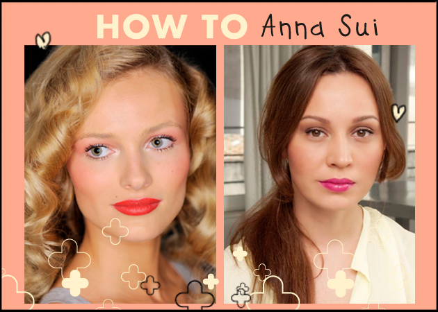 Πώς να κάνεις το ροδαλό μακιγιάζ της Anna Sui με ματ έντονα χείλη!