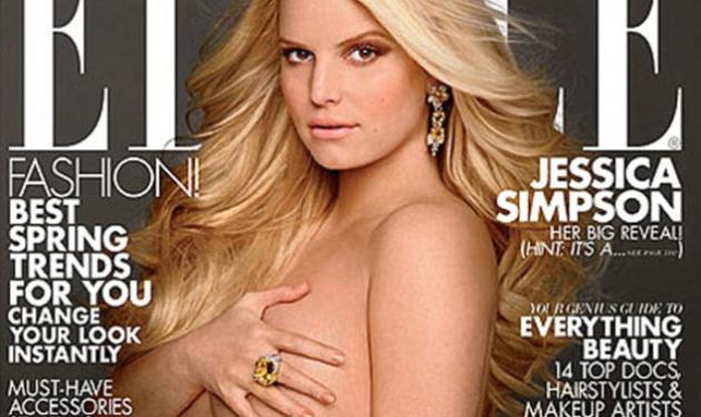 Στο δρόμο που χάραξε η D. Moore! H Jessica Simpson φωτογραφίζεται γυμνή και έγκυος