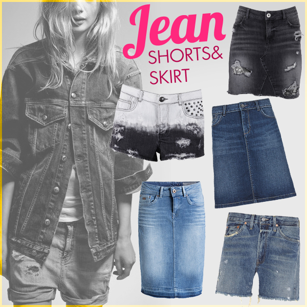 1 | Jean skirts & shorts