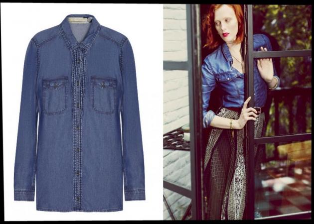 Θέλω το denim πουκάμισο της Karen Elson!