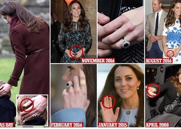 Γιατί η Κate Middleton φοράει συνέχει τραυμαπλάστ στα δάχτυλά της; [pics]