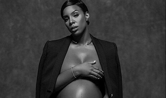 Kelly Rowland: Ημίγυμνη φωτογράφηση, λίγο πριν γεννήσει!