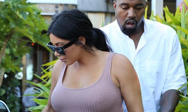 Kim Kardashian: Η κοιλιά της μεγάλωσε πολύ! Φωτογραφίες