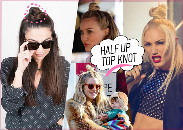 Trend alert! Δοκιμάσαμε το half-up top knot, το νέο χτένισμα εμμονή των stars!