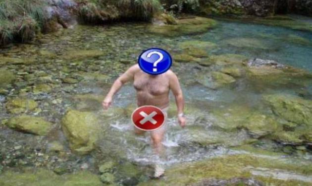 Ποιος Έλληνας παρουσιαστής κολυμπάει γυμνός;