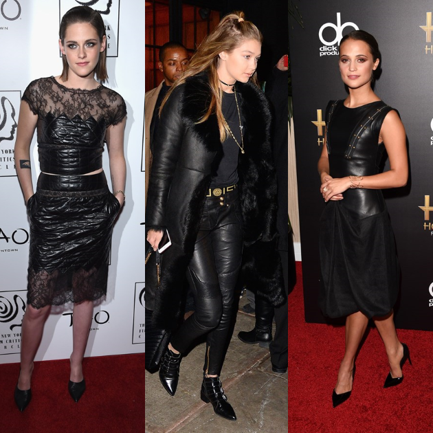 Οι stars επιλέγουν leather looks!