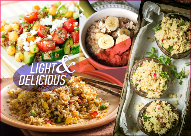Light συνταγές: 5 ελαφριά πιάτα με ρύζι, κινόα και πλιγούρι (έως 300 θερμίδες)
