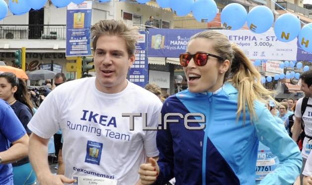 Μ. Χρουσαλά – Λ. Πατίτσας: Έτρεξαν μαζί στο Μαραθώνιο Θεσσαλονίκης! Φωτογραφίες