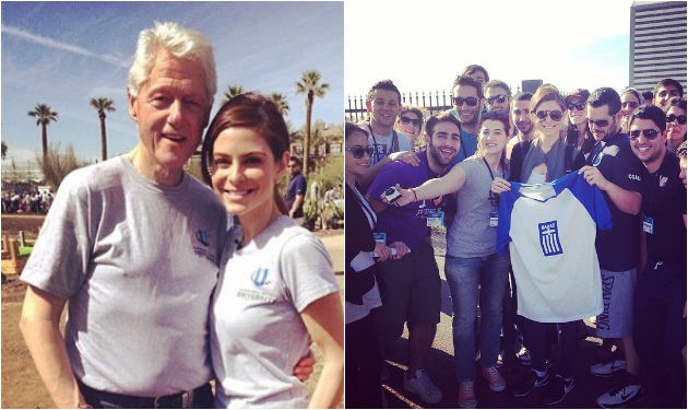 M. Menounos: Η φωτογραφία στην αγκαλιά του Clinton και η συνάντηση με Έλληνες στην Αμερική!