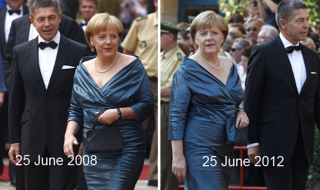 Ακόμη και η Μέρκελ κάνει περικοπές! Κάθε 4χρόνια φορά το ίδιο φόρεμα