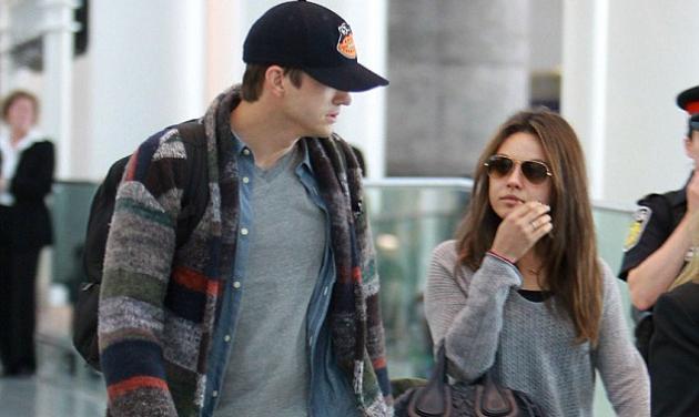 Mila Kunis: Ταξίδι με τον Ashton Kutcher στο Toronto, δίχως ίχνος make up!