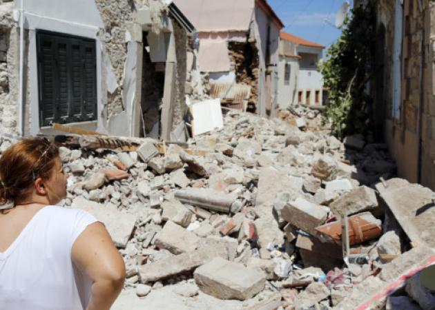 Σεισμός στη Μυτιλήνη: Βομβαρδισμένο τοπίο η Βρίσα! Συγκλονιστικές εικόνες από drone