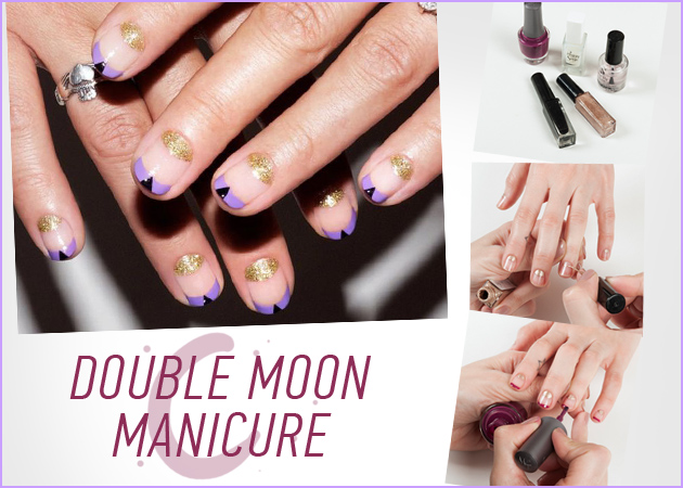 Στιλάτες λεπτομέρειες! Πώς να κάνεις το double moon manicure!