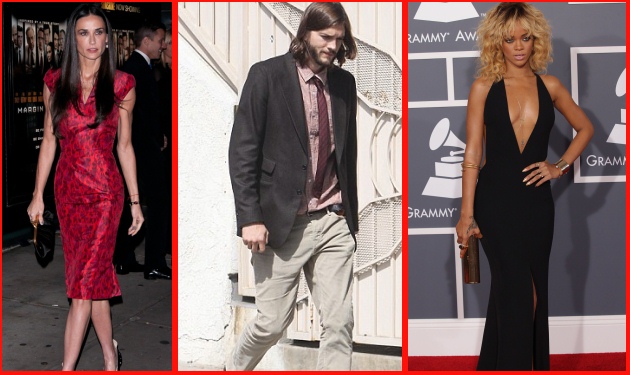 Έξαλλη η Demi Moore με το ειδύλλιο του Kutcher με την Rihanna!