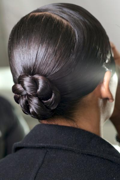 6 | Low braided bun