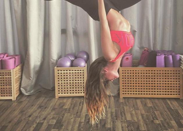 Αθηνά Οικονομάκου: Η νέα της αγάπη με την aerial yoga!