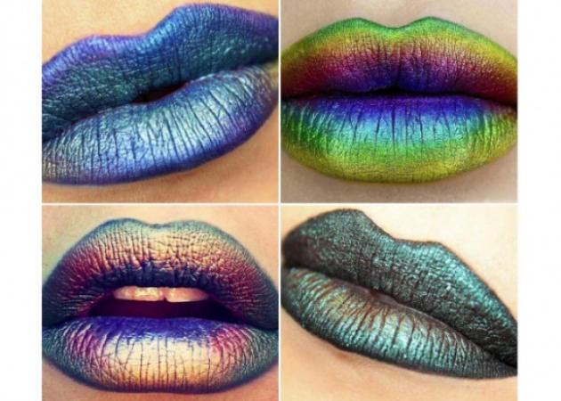 Oil slick lips! Τι είναι το νέο trend στο μακιγιάζ των χειλιών!