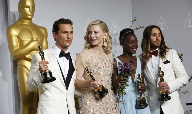 Oscars 2014: “12 χρόνια σκλάβος”, Cate Blanchett και Matthew McConaghey… οι μεγάλοι νικητές