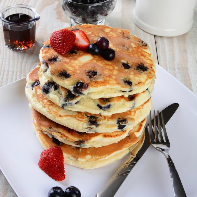 Pancakes με blueberries