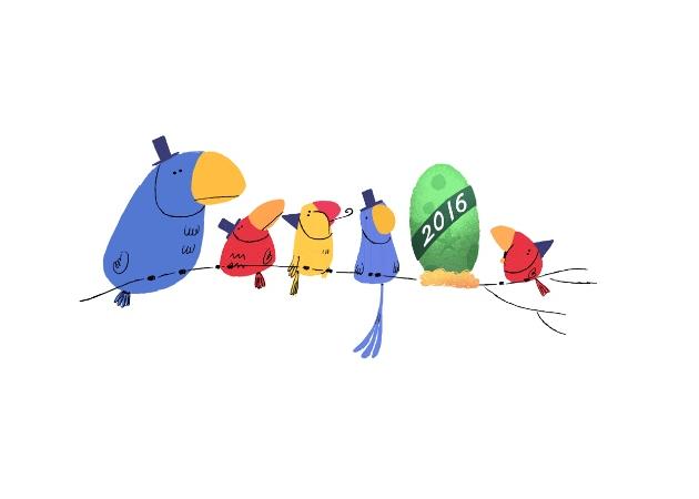 Παραμονή Πρωτοχρονιάς: H Google υποδέχεται το 2016 με νέο της doodle