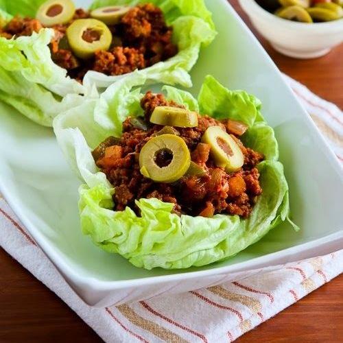 Picadillo σε φωλιά μαρουλιού