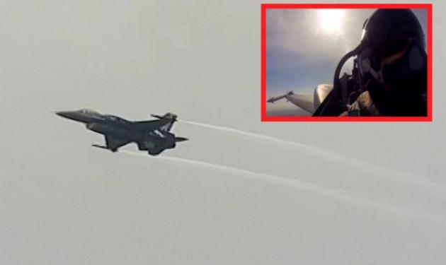 Ρίγη συγκίνησης από τον πιλότο του F16 πάνω από τη Θεσσαλονίκη