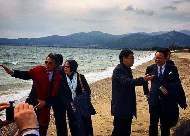 Ηλίας Ψινάκης: Δείχνει στον Πρέσβη της Κίνας τις ομορφιές του Μαραθώνα! Φωτογραφίες
