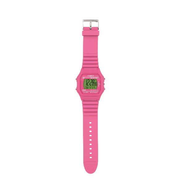 8 | Ροζ πλαστικό ρολόι Timex