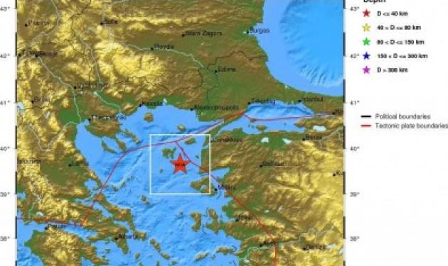 Νέος σεισμός 4,9 Ρίχτερ, ανοιχτά της Λήμνου