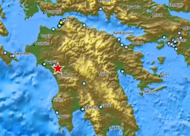 Ισχυρός σεισμός ταρακούνησε την νότια Ελλάδα