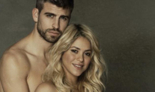 Shakira – G. Pique: Λίγο πριν τη γέννηση του μωρού, ποζάρουν ημίγυμνοι για καλό σκοπό!