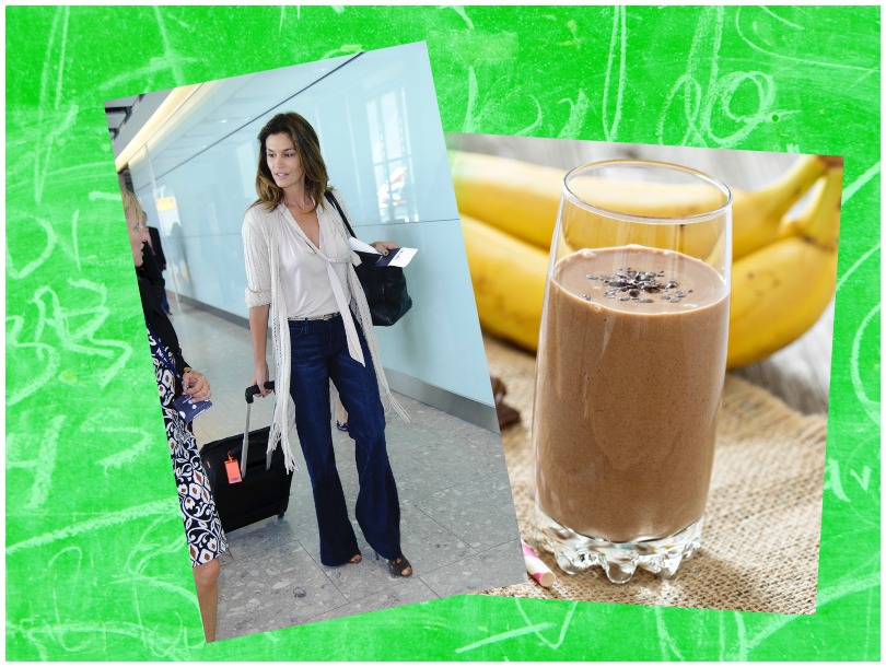 9 | Smoothie με γάλα αμυγδάλου και κακάο της Cindy Crawford